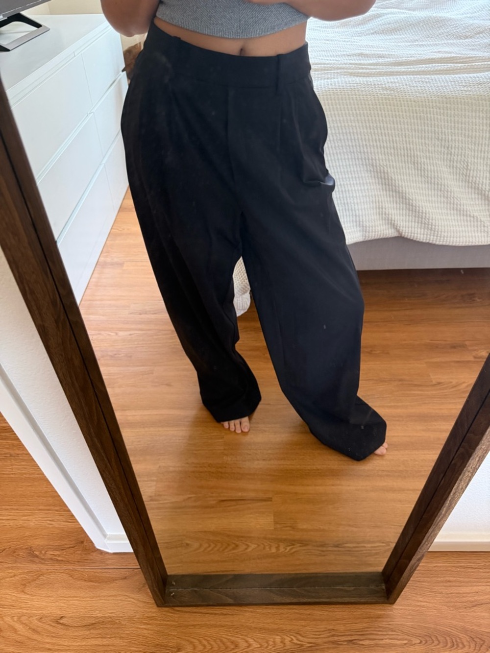 lululemon athletica Black Wide-Leg Trousers - Picture 4 of 8